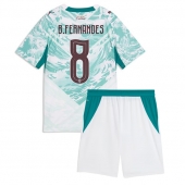Portugal Bruno Fernandes #8 Uit tenue Kids WK 2026 Korte Mouwen (+ broek)