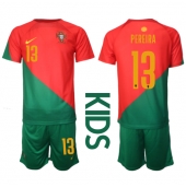 Portugal Danilo Pereira #13 Thuis tenue Kids WK 2022 Korte Mouwen (+ broek)