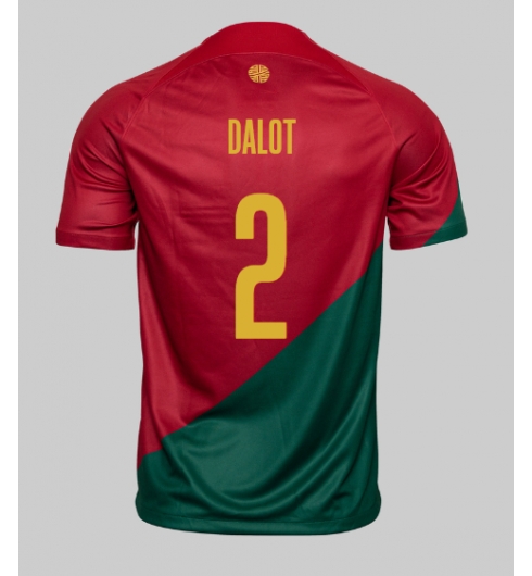 Portugal Diogo Dalot #2 Thuis tenue WK 2022 Korte Mouwen
