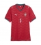 Portugal Diogo Dalot #5 Thuis tenue Dames WK 2026 Korte Mouwen