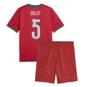 Portugal Diogo Dalot #5 Thuis tenue Kids WK 2026 Korte Mouwen (+ broek)