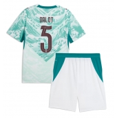 Portugal Diogo Dalot #5 Uit tenue Kids WK 2026 Korte Mouwen (+ broek)