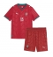 Portugal Joao Neves #15 Thuis tenue Kids WK 2026 Korte Mouwen (+ broek)