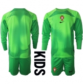 Portugal Keeper Thuis tenue Kids WK 2022 Lange Mouwen (+ broek)