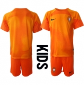 Portugal Keeper Uit tenue Kids WK 2022 Korte Mouwen (+ broek)