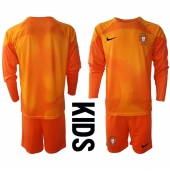 Portugal Keeper Uit tenue Kids WK 2022 Lange Mouwen (+ broek)