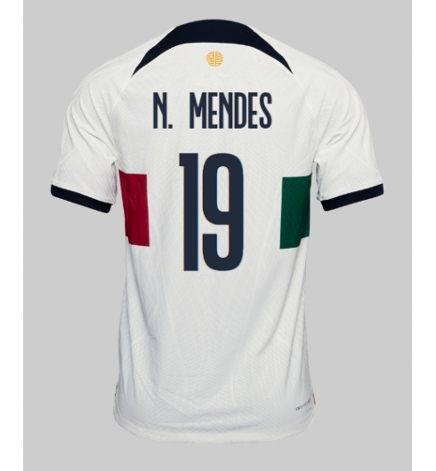 Portugal Nuno Mendes #19 Uit tenue WK 2022 Korte Mouwen