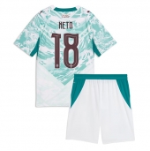 Portugal Pedro Neto #18 Uit tenue Kids WK 2026 Korte Mouwen (+ broek)