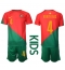 Portugal Ruben Dias #4 Thuis tenue Kids WK 2022 Korte Mouwen (+ broek)