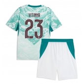 Portugal Vitinha #23 Uit tenue Kids WK 2026 Korte Mouwen (+ broek)