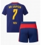 RB Leipzig Antonio Nusa #7 Uit tenue Kids 2025-26 Korte Mouwen (+ broek)