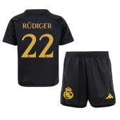 Real Madrid Antonio Rudiger #22 Derde tenue Kids 2023-24 Korte Mouwen (+ broek)