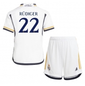Real Madrid Antonio Rudiger #22 Thuis tenue Kids 2023-24 Korte Mouwen (+ broek)