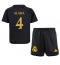 Real Madrid David Alaba #4 Derde tenue Kids 2023-24 Korte Mouwen (+ broek)