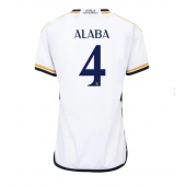 Real Madrid David Alaba #4 Thuis tenue Dames 2023-24 Korte Mouwen