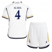 Real Madrid David Alaba #4 Thuis tenue Kids 2023-24 Korte Mouwen (+ broek)