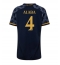 Real Madrid David Alaba #4 Uit tenue Dames 2023-24 Korte Mouwen