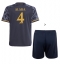 Real Madrid David Alaba #4 Uit tenue Kids 2023-24 Korte Mouwen (+ broek)