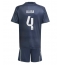 Real Madrid David Alaba #4 Uit tenue Kids 2025-26 Korte Mouwen (+ broek)