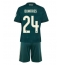 Real Madrid Denzel Dumfries #24 Uit tenue Kids 2026-27 Korte Mouwen (+ broek)