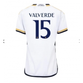 Real Madrid Federico Valverde #15 Thuis tenue Dames 2023-24 Korte Mouwen