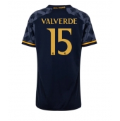 Real Madrid Federico Valverde #15 Uit tenue Dames 2023-24 Korte Mouwen