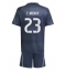 Real Madrid Ferland Mendy #23 Uit tenue Kids 2025-26 Korte Mouwen (+ broek)