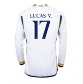 Real Madrid Lucas Vazquez #17 Thuis tenue 2023-24 Lange Mouwen
