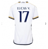 Real Madrid Lucas Vazquez #17 Thuis tenue Dames 2023-24 Korte Mouwen