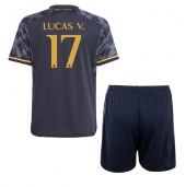 Real Madrid Lucas Vazquez #17 Uit tenue Kids 2023-24 Korte Mouwen (+ broek)