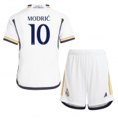Real Madrid Luka Modric #10 Thuis tenue Kids 2023-24 Korte Mouwen (+ broek)
