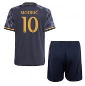 Real Madrid Luka Modric #10 Uit tenue Kids 2023-24 Korte Mouwen (+ broek)
