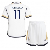 Real Madrid Rodrygo Goes #11 Thuis tenue Kids 2023-24 Korte Mouwen (+ broek)