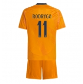 Real Madrid Rodrygo Goes #11 Uit tenue Kids 2024-25 Korte Mouwen (+ broek)