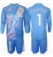 Real Madrid Thibaut Courtois #1 Keeper Thuis tenue Kids 2024-25 Lange Mouwen (+ broek)
