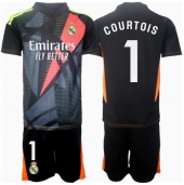 Real Madrid Thibaut Courtois #1 Keeper Uit tenue Kids 2024-25 Korte Mouwen (+ broek)