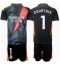 Real Madrid Thibaut Courtois #1 Keeper Uit tenue Kids 2024-25 Korte Mouwen (+ broek)