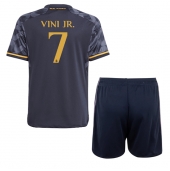 Real Madrid Vinicius Junior #7 Uit tenue Kids 2023-24 Korte Mouwen (+ broek)