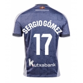 Real Sociedad Sergio Gomez #17 Uit tenue 2025-26 Korte Mouwen