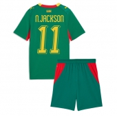 Senegal Nicolas Jackson #11 Uit tenue Kids WK 2026 Korte Mouwen (+ broek)