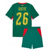 Senegal Pape Gueye #26 Uit tenue Kids WK 2026 Korte Mouwen (+ broek)