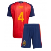 Spanje Eric Garcia #4 Thuis tenue Kids WK 2026 Korte Mouwen (+ broek)