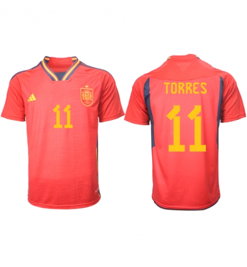 Spanje Ferran Torres #11 Thuis tenue WK 2022 Korte Mouwen