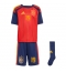 Spanje Lamine Yamal #19 Thuis tenue Kids WK 2026 Korte Mouwen (+ broek)
