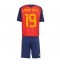 Spanje Lamine Yamal #19 Thuis tenue Kids WK 2026 Korte Mouwen (+ broek)