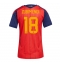 Spanje Martin Zubimendi #18 Thuis tenue Dames WK 2026 Korte Mouwen