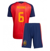 Spanje Mikel Merino #6 Thuis tenue Kids WK 2026 Korte Mouwen (+ broek)