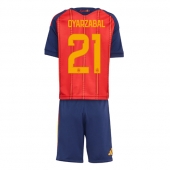 Spanje Mikel Oyarzabal #21 Thuis tenue Kids WK 2026 Korte Mouwen (+ broek)