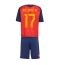 Spanje Nico Williams #17 Thuis tenue Kids WK 2026 Korte Mouwen (+ broek)