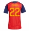 Spanje Pau Cubarsi #22 Thuis tenue Dames WK 2026 Korte Mouwen